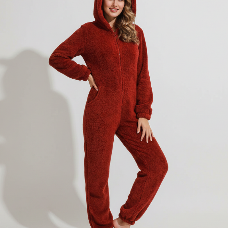 Combinaison Pyjama Femme Polaire – Combinaison Cocooning