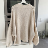 Cardigan Femme Oversize Boutonné Doux