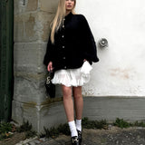 Cardigan Femme Boutonné Chic Oversize