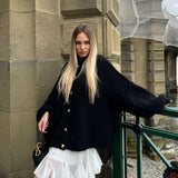 Cardigan Femme Boutonné Chic Oversize