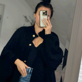 Cardigan Femme Boutonné Chic Oversize
