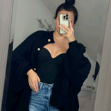 Cardigan Femme Boutonné Chic Oversize