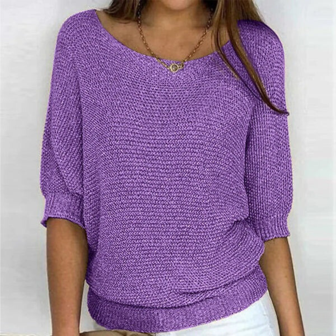 Pull Femme Léger Texturé Décontracté
