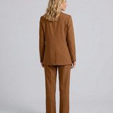 Ensemble blazer et pantalon droit pour femme