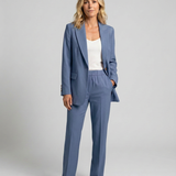Ensemble blazer et pantalon droit pour femme
