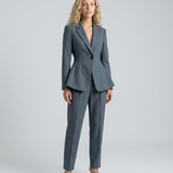 Ensemble femme blazer et pantalon droit tailleur
