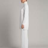 Ensemble maille femme col roulé et pantalon large