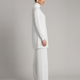 Ensemble maille femme col roulé et pantalon large