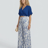Ensemble deux pièces femme top court et pantalon large