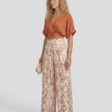 Ensemble deux pièces femme top court et pantalon large