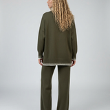 Ensemble femme en maille avec pantalon large