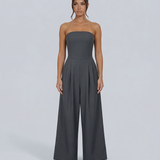 Combinaison bustier femme à jambes larges