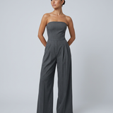 Combinaison bustier femme à jambes larges