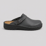Sabots femme aspect cuir à semelle intérieure rembourrée