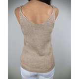 Débardeur Maille Fine Brillante Coupe Ajustée Élégance Été