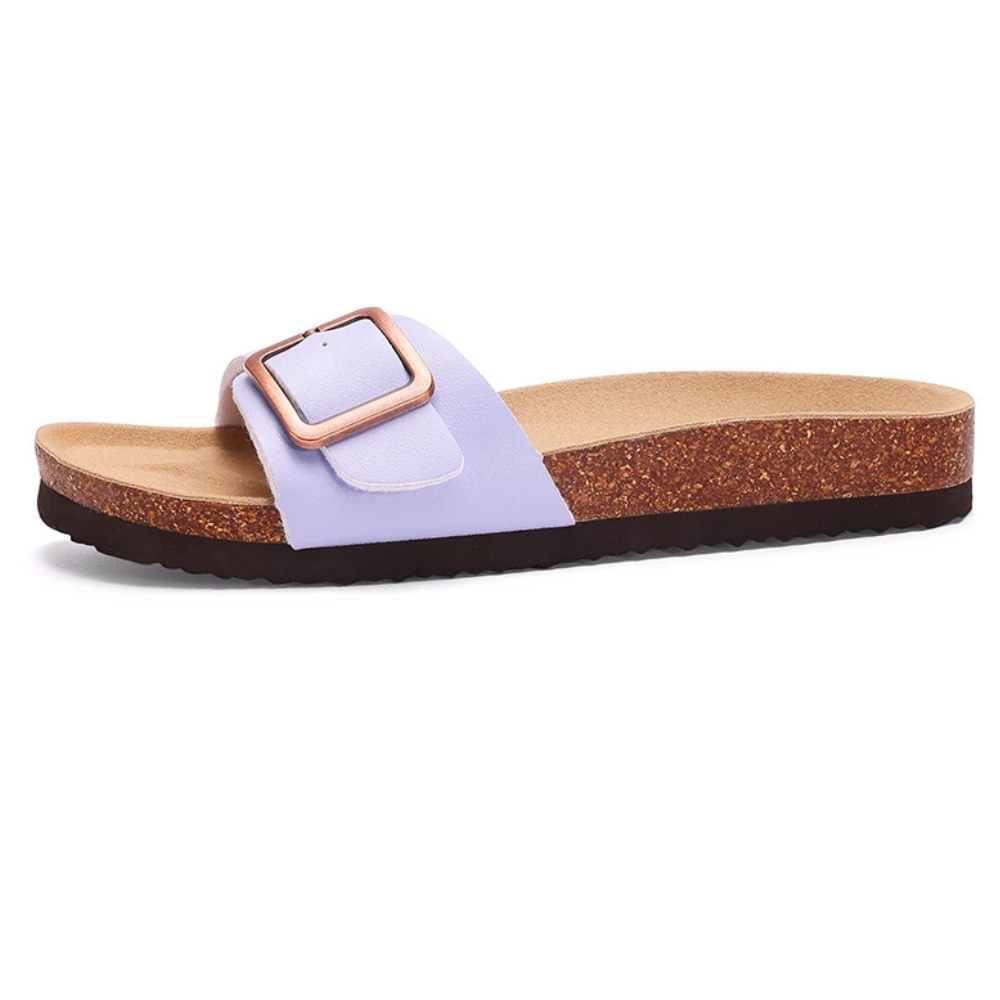 Sandales à Double Boucle Pastel