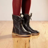 Bottines d'hiver femme doublées fourrure, déperlantes