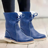 Bottines d'hiver femme doublées fourrure, déperlantes