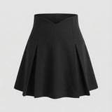Jupe Évasée Élégante Taille Haute Style Chic Moderne
