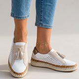 Chaussures femme à enfiler en maille, semelle rembourrée