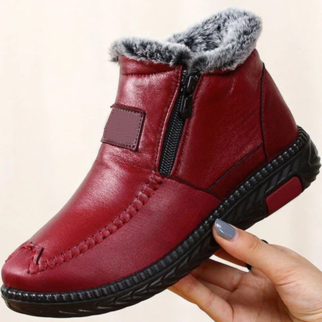 Bottines Femme Fourrées Hiver – Bottes Confort Antidérapantes