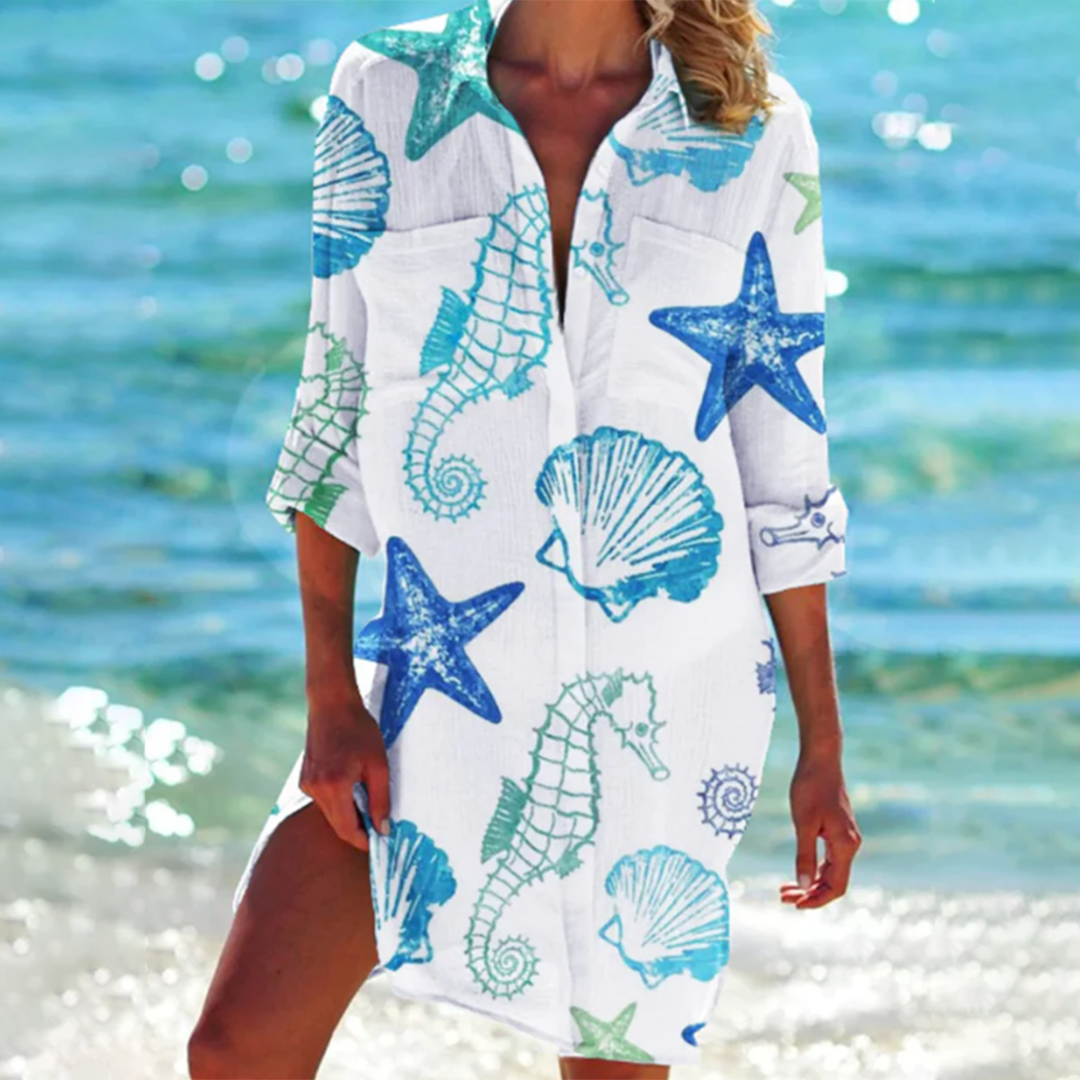 Robe Chemise Imprimée de Plage