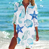 Robe Chemise Imprimée de Plage