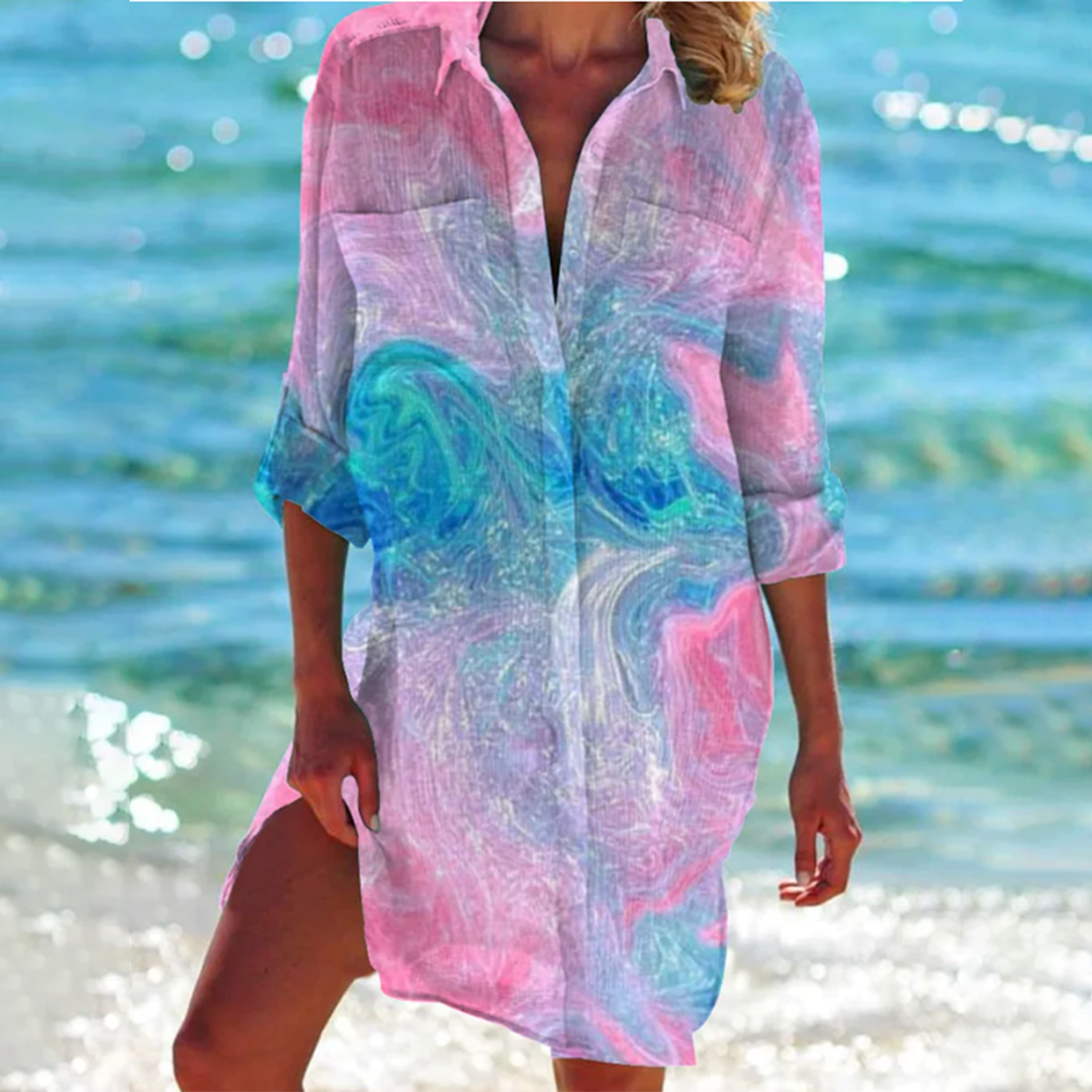Robe Chemise Imprimée de Plage