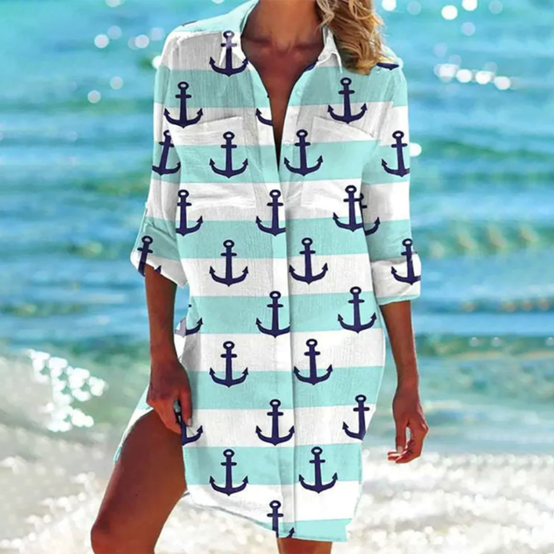 Robe Chemise Imprimée de Plage
