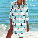 Robe Chemise Imprimée de Plage