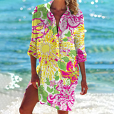 Robe Chemise Imprimée de Plage