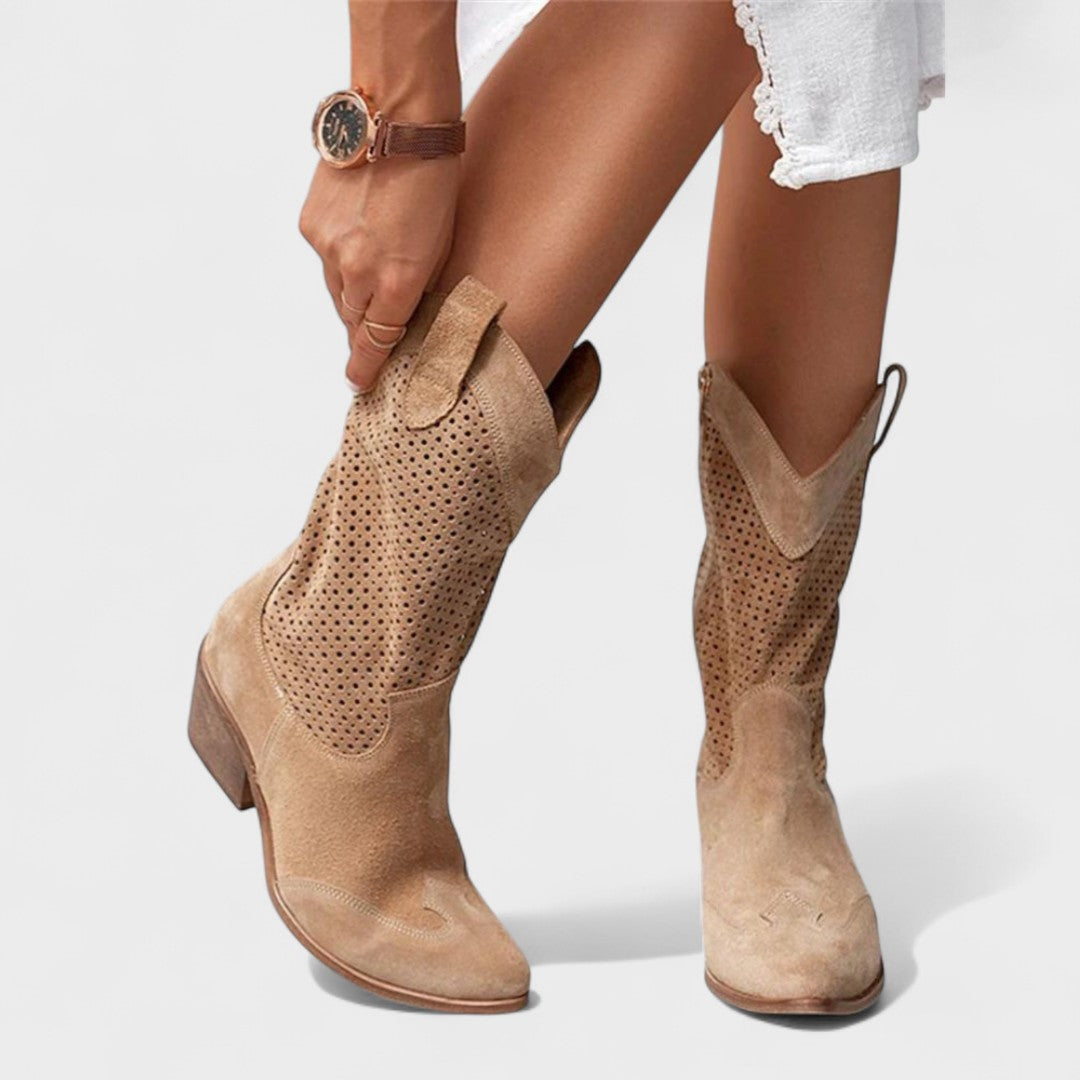 Bottes Automnes Camelles Femme