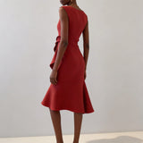Robe Midi Asymétrique Sans Manches