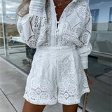 Combinaison Femme Dentelle – Combinaison Short Élégante