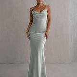 Robe Maxi Sirène Dos Nu Bijoux Élégance Glamour