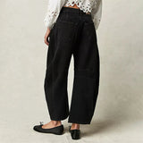 Pantalon Léopard Ample Taille Haute Tendance