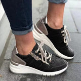Baskets Confortables Respirantes Semelle Épaisse Style Quotidien