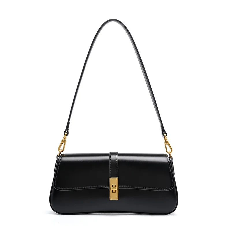 Sac crossbody compact à rabat et détail doré