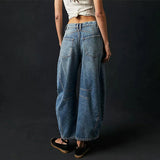 Pantalon Léopard Ample Taille Haute Tendance