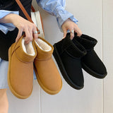 Bottes Courtes Fourrées Confort Chaleur Style Hiver