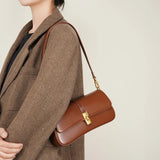 Sac crossbody compact à rabat et détail doré