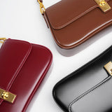 Sac crossbody compact à rabat et détail doré