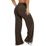 Pantalon fluide taille haute effet sculptant confort