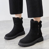 Bottines Fourrées Antidérapantes Confort Hiver Moderne