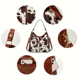 Sac En Cuir Marron Femme Signature
