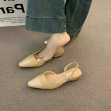 Escarpins Slingback à Bout Pointu Minimalistes