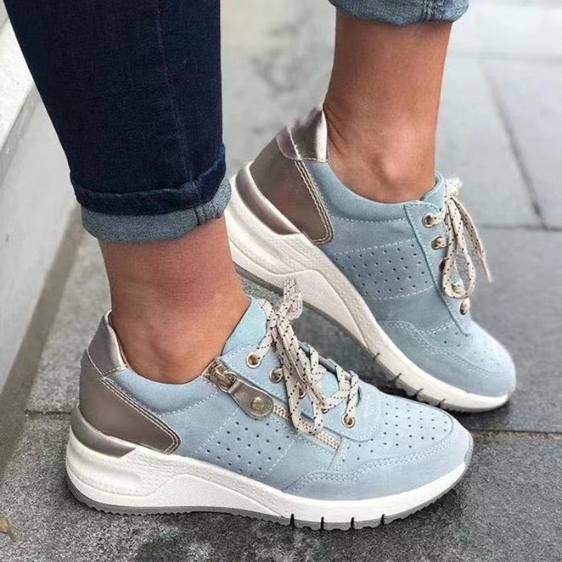 Baskets Confortables Respirantes Semelle Épaisse Style Quotidien