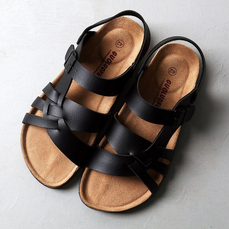 Sandales Multi Brides Confort Semelle Souple Style Estival