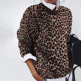 Pull Femme Imprimé Floral Artistique – Sweat Élégant Tendance