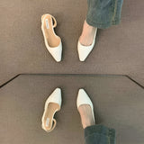 Escarpins Slingback à Bout Pointu Minimalistes